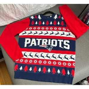 New England Patriots Ugly Christmas Sweater Party  XL | NFL Apparel Football